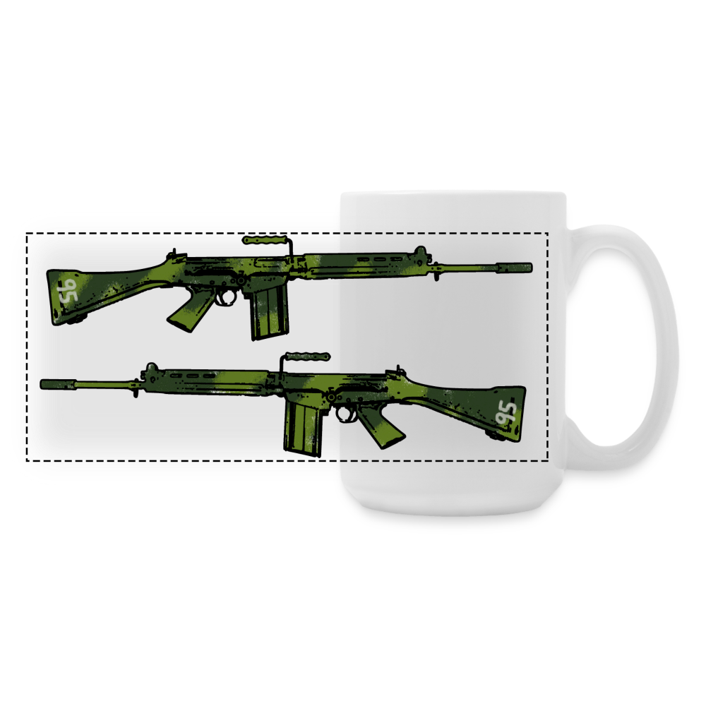 Bush Rifle 15oz Mug - white